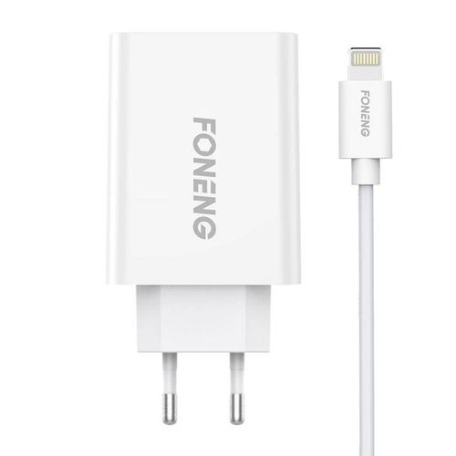 Fast charger Foneng 1x USB EU43 10.5W + USB Lightning cable, Foneng EU43 iPhone