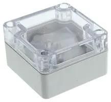 SMALL ENCLOSURE, SMALL, PC, GREY/CLEAR 1554B2GYCL
