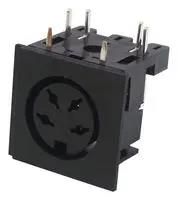 DIN AUDIO/VIDEO CONN, JACK, 4POS, PCB 671-0401