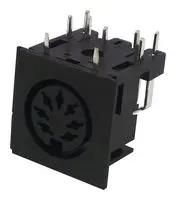 DIN AUDIO/VIDEO CONN, JACK, 7POS, PCB 671-0701