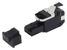 RJ45 CONNECTOR, PLUG, 8P8C, 1PORT, CAT6A RVAFPUBK-S1