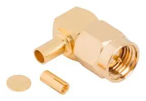 RF COAX CONN, SMA R/A PLUG, 50 OHM/CABLE 901-10760