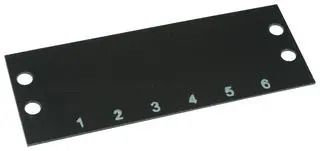 TERMINAL BLOCK MARKER, 1 TO 6, 11.13MM MS-6-141