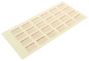 CALIBRATION LABELS, SELF-LAM, VINYL, 25.4MM W QCC311RD