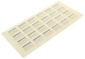 CALIBRATION LABELS, SELF-LAM, VINYL, 25.4MM W QCC311VT