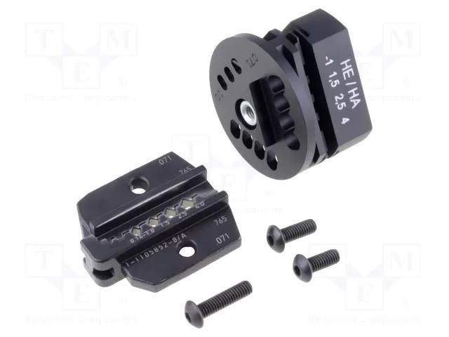 Crimping jaws; terminals; 0.14÷4mm2; HN.D,HTS HA,HTS HE,HVT TE Connectivity 1-1105852-8