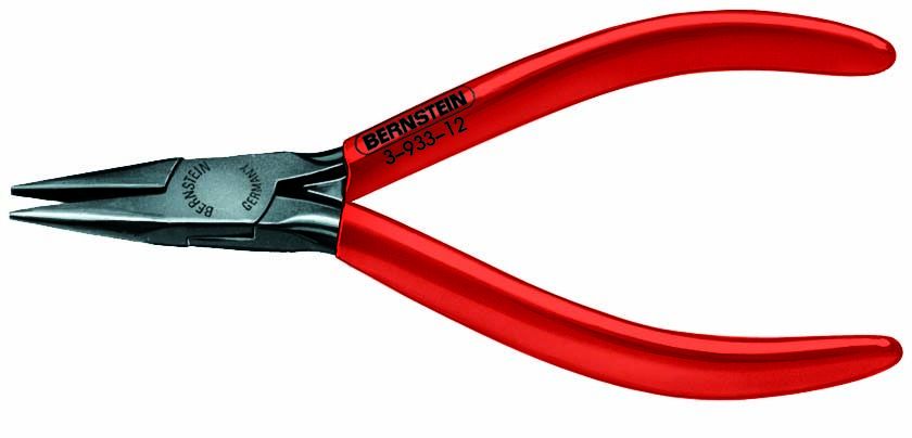 Snipe nose pliers, 125 mm, short jaws, burnished, orange insulation 3-933-12
