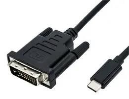 CABLE, USB 3.1 C/DVI-D PLUG, 2M, BLACK 11.04.5831