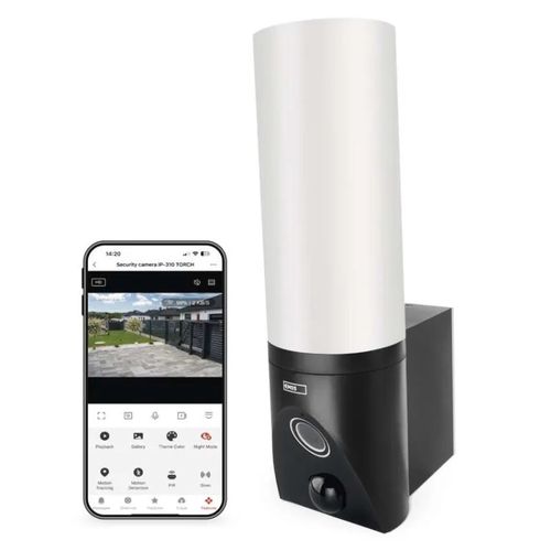 GoSmart Outdoor pivoting camera IP-310 TORCH with WiFi and light, black, EMOS H4065 8592920129050
