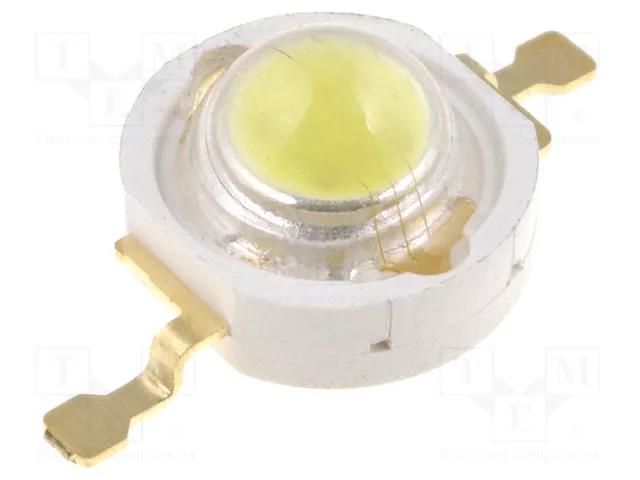Power LED; white cold; EMITER; 3W; 5000-8000K; 51.2÷70lm; 140° LUCKYLIGHT LL-HP60MW1L-3W