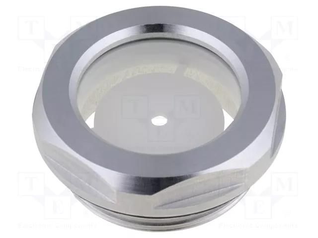 Level indicator; Inspect.hole dia: 32mm; G 1 1/4"; aluminium ELESA+GANTER GN743-32-G11/4-A