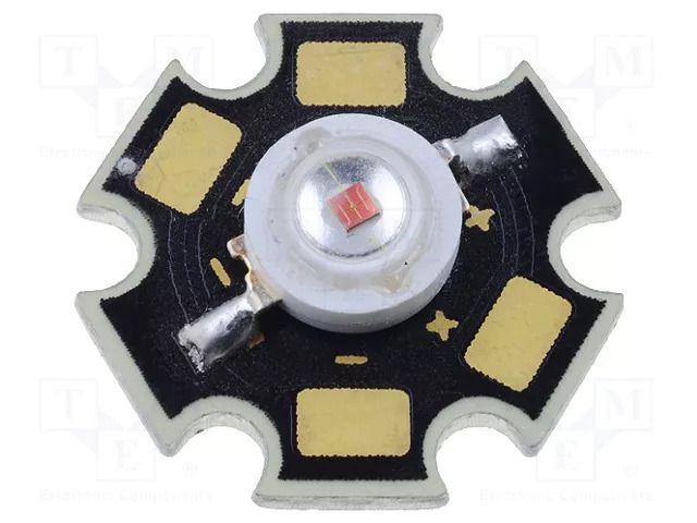 Power LED; yellow; STAR; 120°; 590nm; 30÷40lm; 1W LUCKYLIGHT LL-HP60NUYC