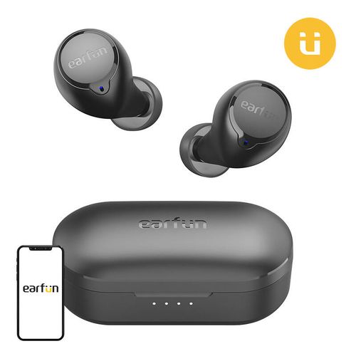 Wireless earphones TWS EarFun Free 1S (black), Earfun TW100S-B