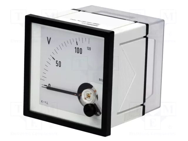 Voltmeter; on panel; 0÷120V; Class: 1.5; True RMS; 45÷65Hz; EQN Gossen Müller & Weigert EQN72-120V