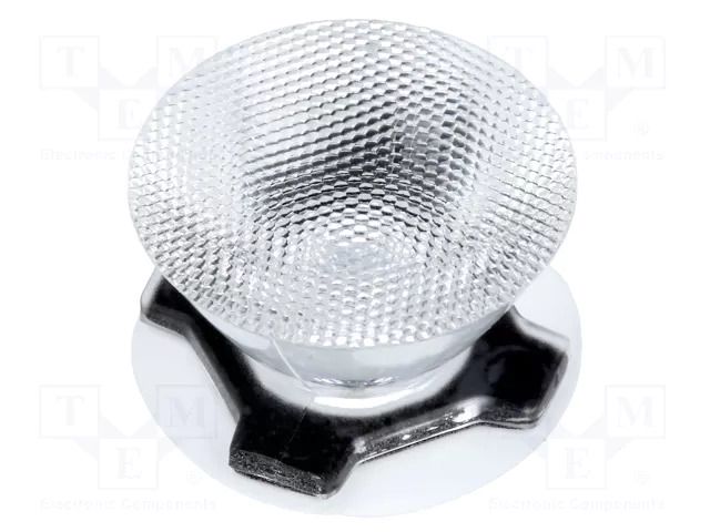 LED lens; round; transparent; 30÷34°; Mounting: adhesive tape LEDIL CA11268