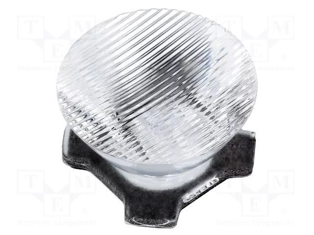 LED lens; round; transparent; 7.5/55°; Mounting: adhesive tape LEDIL CA11266
