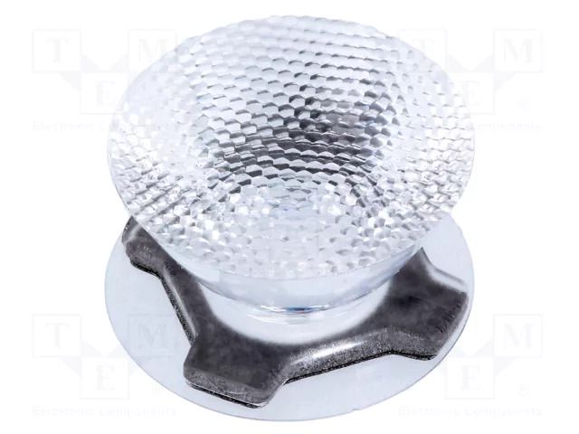 LED lens; round; transparent; 26÷29°; Mounting: adhesive tape LEDIL CA11265