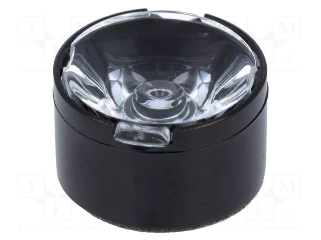 LED lens; round; plexiglass PMMA; transparent; 11÷16°; H: 9.7mm LEDIL CA11016