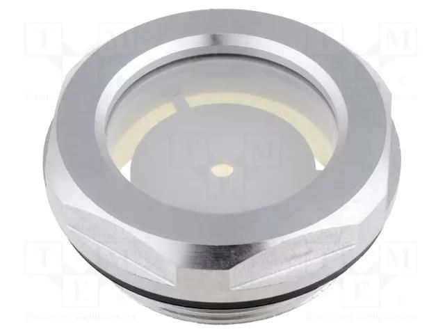 Level indicator; Inspect.hole dia: 32mm; M40; aluminium ELESA+GANTER GN743-32-M40X1.5-A