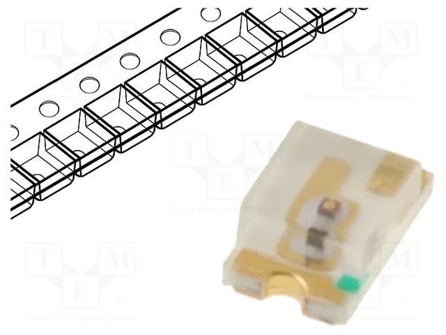LED; red; SMD; 0805; 25÷45mcd; 1.6÷2.4VDC; 2x1.25x0.8mm; 130°; 20mA LUCKYLIGHT LL-S172VC-V1-2B