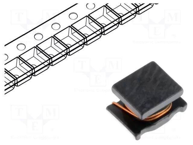 Inductor: wire; SMD; 1812; 10uH; 650mA; 0.24Ω; ±10%; LQH; 180mm MURATA LQH43CN100K03L