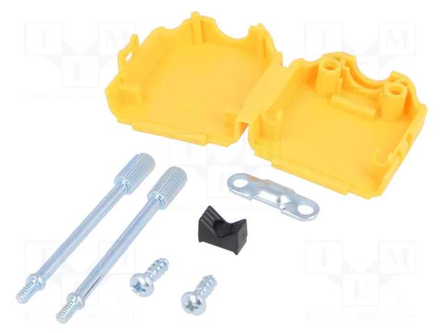Enclosure for connectors: D-Sub; D-Sub 9pin,D-Sub HD 15pin MH CONNECTORS MHDPPK9-Y-K
