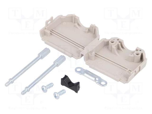 Enclosure for connectors: D-Sub; D-Sub 15pin,D-Sub HD 26pin MH CONNECTORS MHDPPK15-LG-K