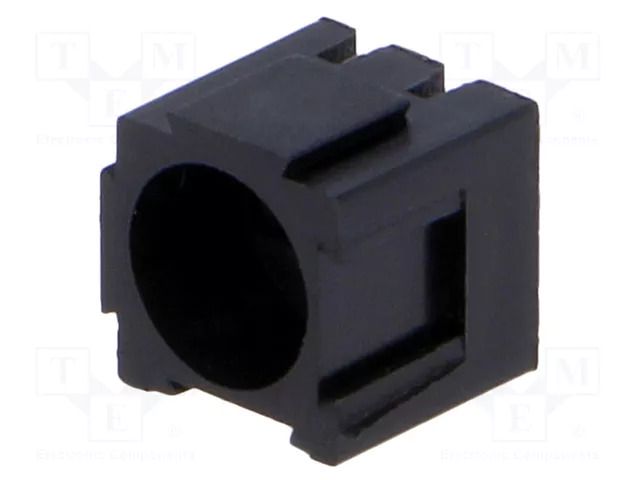 LED housing; 5mm; polyamide; angular; black; No.of diodes: 1 FIX&FASTEN FIX-LED-6501