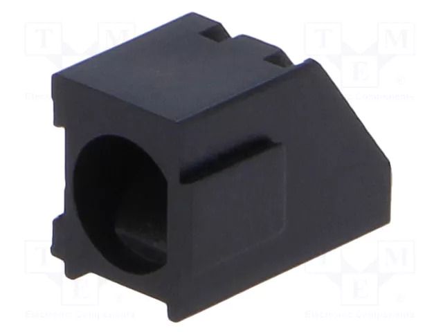 LED housing; 3mm; polyamide; angular; black; No.of diodes: 1 FIX&FASTEN FIX-LED-6301