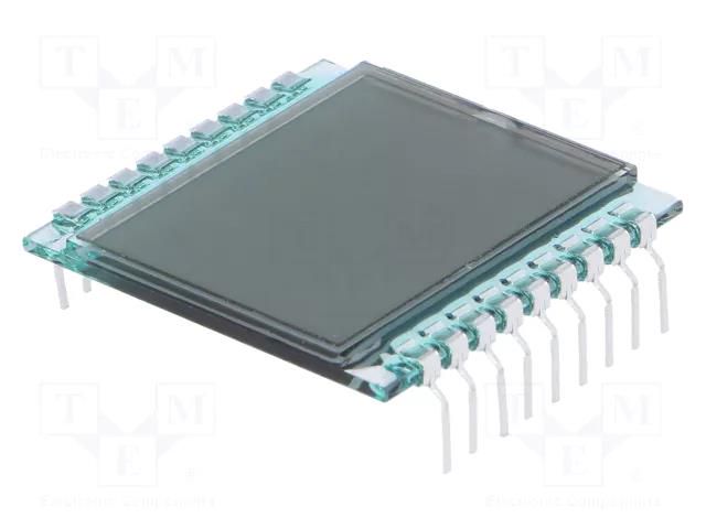 Display: LCD; 7-segment; STN Positive; No.of dig: 2; 28x30.5x1.1mm DISPLAY ELEKTRONIK DE112-RS-20/6.35