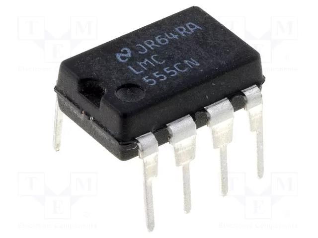 IC: peripheral circuit; astable,monostable,RC timer; 3MHz; DIP8 TEXAS INSTRUMENTS LMC555CN/NOPB