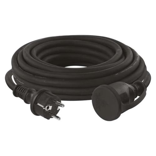 Extension Cord 10 m / 1 socket / black / rubber-neoprene / 230 V / 2.5 mm2, EMOS P01710R 8592920069998
