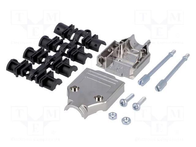 Enclosure for connectors: D-Sub; D-Sub 9pin,D-Sub HD 15pin MH CONNECTORS MHDTPK9-K