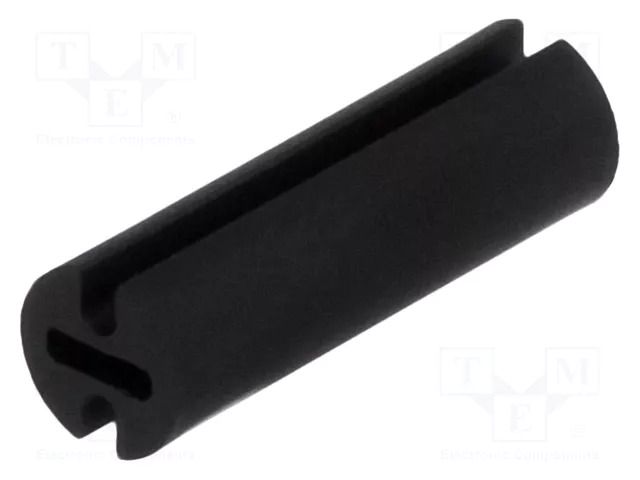 Spacer sleeve; LED; Øout: 4.5mm; ØLED: 3mm; L: 14mm; black; UL94V-2 FIX&FASTEN FIX-LEDH-14