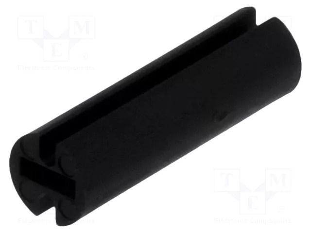 Spacer sleeve; LED; Øout: 4.5mm; ØLED: 3mm; L: 15mm; black; UL94V-2 FIX&FASTEN FIX-LEDH-15