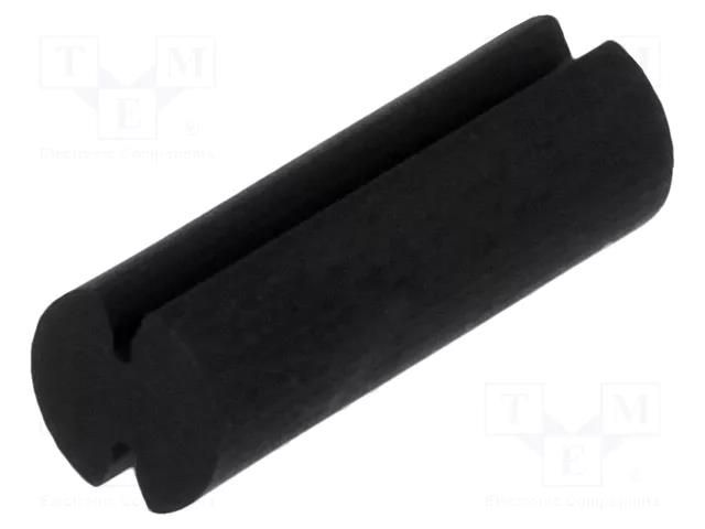 Spacer sleeve; LED; Øout: 5mm; ØLED: 5mm; L: 14.5mm; black; UL94V-2 FIX&FASTEN FIX-LEDT-14.5