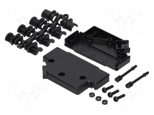 Enclosure for connectors: D-Sub; D-Sub 37pin,D-Sub HD 62pin MH CONNECTORS MHD45PPK37-K