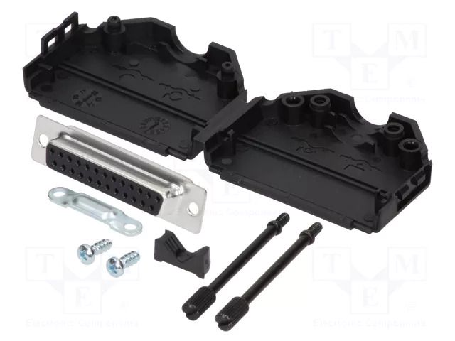 Connector: D-Sub; PIN: 25; plug; female; straight; soldering MH CONNECTORS MHDPPK25-DB25S-K