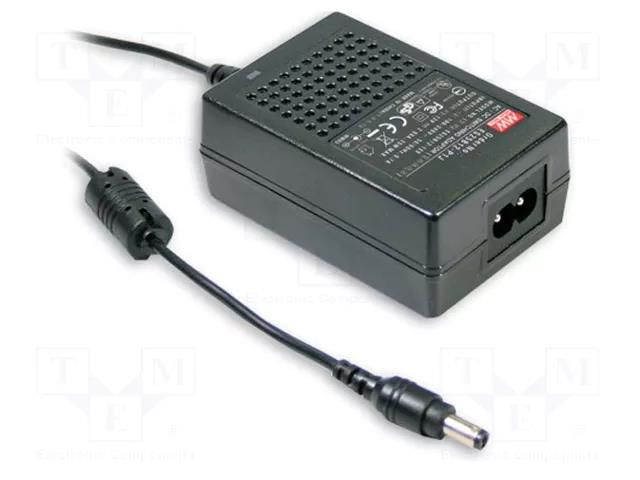 Power supply: switching; 12VDC; 1.5A; Out: 5,5/2,1; 18W; 80÷264VAC MEAN WELL GSM18B12-P1J