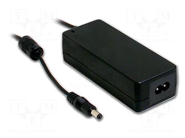 Power supply: switching; 18VDC; 3.33A; Out: 5,5/2,1; 60W; 80÷264VAC MEAN WELL GSM60B18-P1J