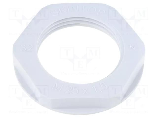 Nut; M25; halogen free; polyamide; UL94V-0; 34mm; grey; Pitch: 1.5 LAPP LP-53119230