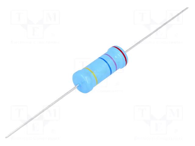 Resistor: metal glaze; THT; 27MΩ; 1W; ±5%; Ø6.8x19mm; 200ppm/°C VISHAY VR68000002705JAC00