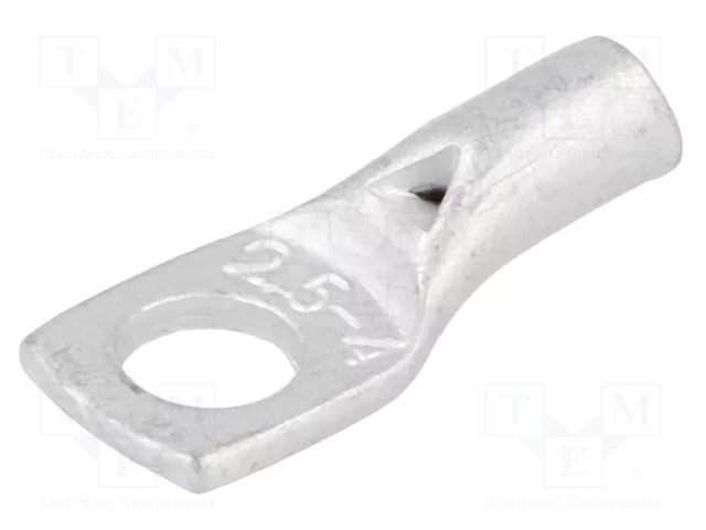Tip: ring tube; M4; 2.5mm2; crimped; for cable; tinned; L: 17mm OUNEVA VA01-0029