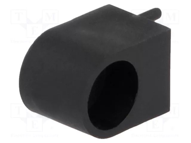 LED housing; 5mm; polyamide; angular; 3 PIN; black; UL94V-2 FIX&FASTEN FIX-LEK-503-7