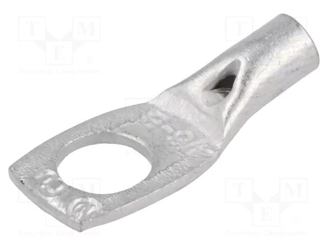 Tip: ring tube; M8; 6mm2; crimped; for cable; tinned; L: 30mm; copper OUNEVA VA01-0035