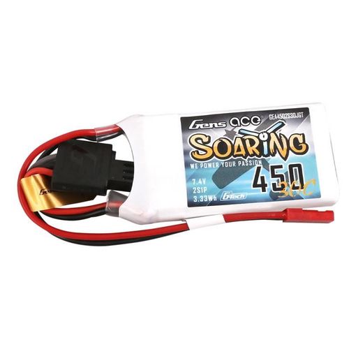 Battery Gens ace G-Tech Soaring 450mAh 7,4V 30C 2S1P JST-SYP, Gens ace GEA4502S30JGT