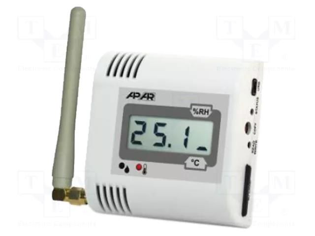 Sensor: temperature and humidity; for wall mounting; IP20; ±3% APAR AR436/1