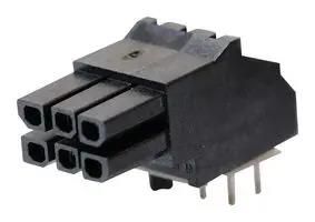 CONNECTOR, RCPT, 6POS, 2ROW, 3MM 44764-0601