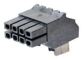 CONN, R/A RCPT, 8POS, 2ROW, 3MM, TH 44764-0802