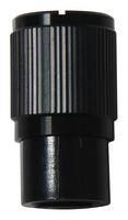 KNURLED KNOB, ALUMINIUM, BLACK, 10.7MM MP7259